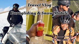 My First Ever Paragliding Experience | First Snow Experience In Lebanon | Jeita Grotto