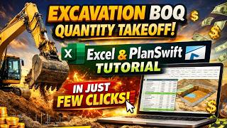 Earthwork Quantity Takeoff Excel PlanSwift 2026 | #trending  #viral #construction #civilengineering