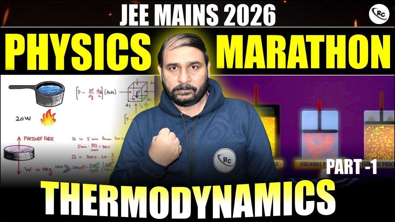 JEE Mains 2026 : Physics | Thermodynamics |  Thermodynamics for JEE | JEE Physics Preparation 2026
