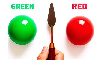 GuessThe Final Color🎨Mixing Color With  Clay,Powder,Acrylic,glitter|Satisfying video|Colormixing|Art