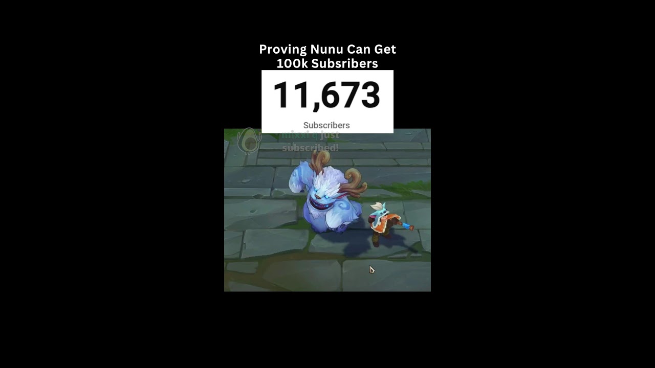 PROVING NUNU CAN GET 100K SUBS!