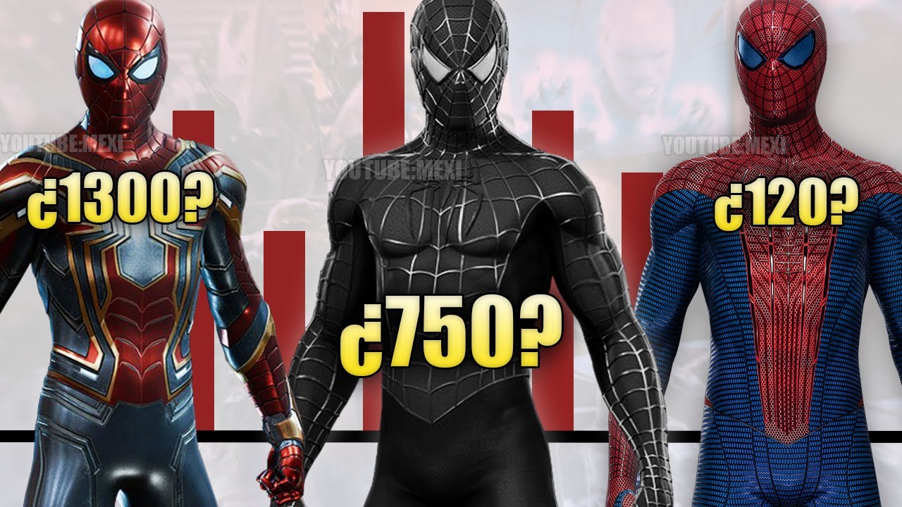 TODOS los NIVELES de PODER de los SPIDERMAN y VILLANOS del MCU | Marvel  Spiderman - YouTube