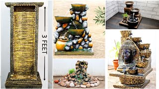 Amazing Top 5 Cement Concrete Waterfall Fountains | Awesome 5 Indoor Tabletop Waterfall Fountains