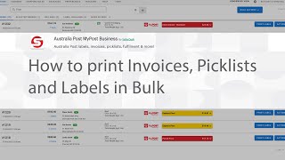 How to Bulk Print AusPost Invoices, Picklists, Labels in Shopify screenshot 2