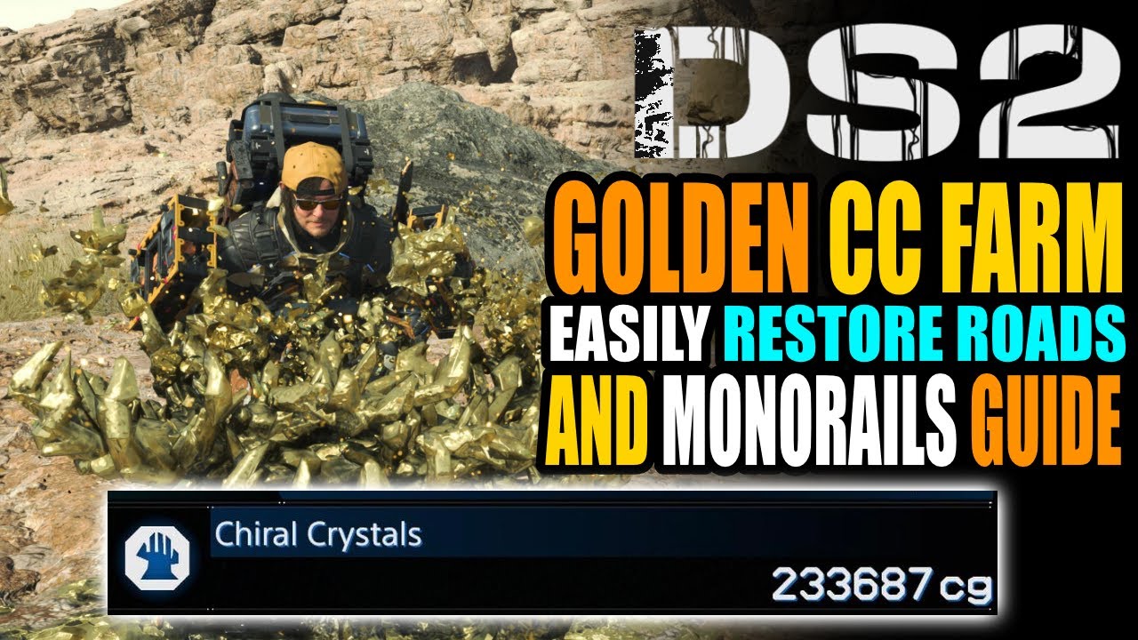 Золотые хиральные существа повсюду Infinity CC Farming Death Stranding 2 On the Beach