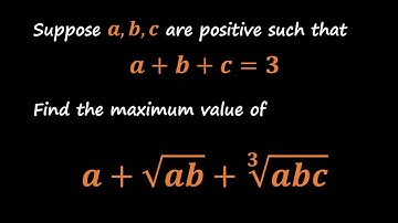 Maximizing  a + √{ab} + ∛{abc}  Under a Sum Constraint: Am-GM inequality