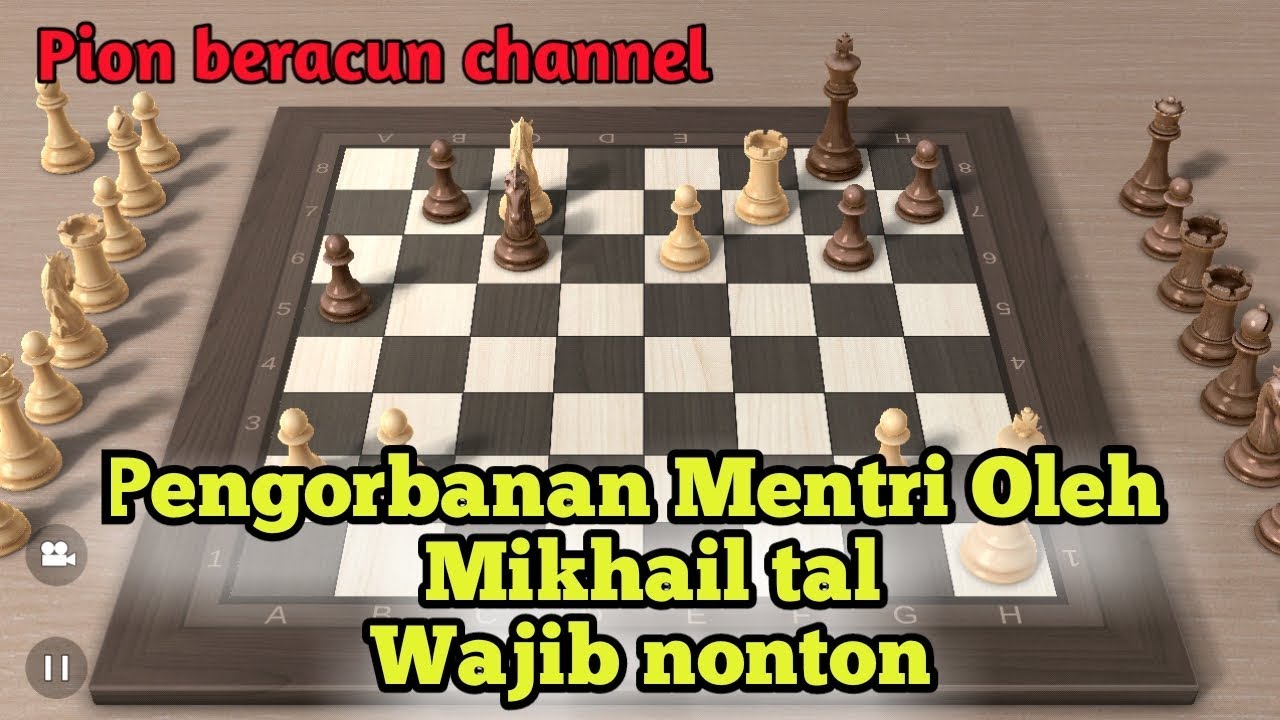  Catur  chess Pengorbanan mentri  mikhail tal permainan 