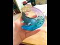 Resin Wolf - Howling at a Purple Moon! Resin Art