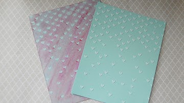 White/Translucent embossing paste comparison and a card using embossing paste and embossing powder!