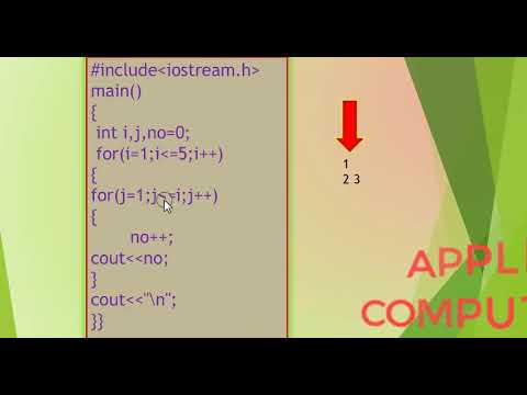 C++ PROGRAM TO PRINT HALF PYRAMID WITH FOR LOOP IN HINDI - YouTube