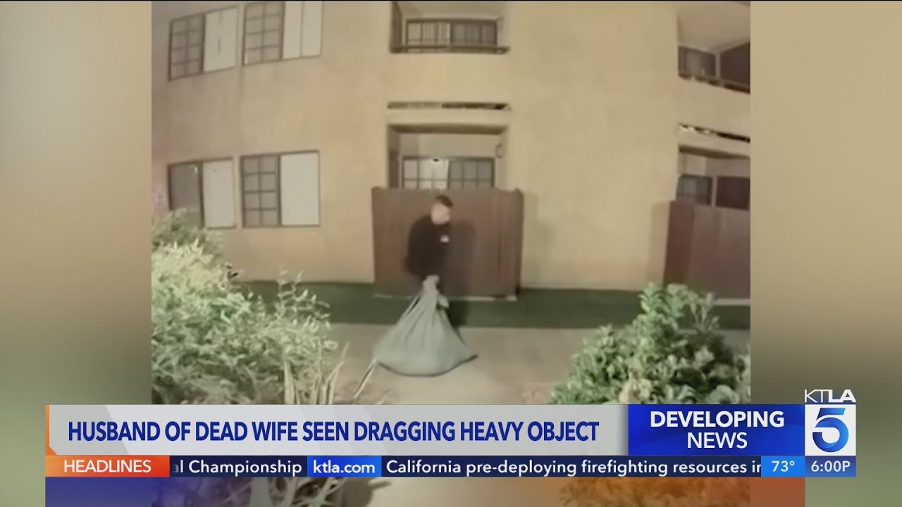 Husband of dead wife in Lancaster seen dragging large object hours ...