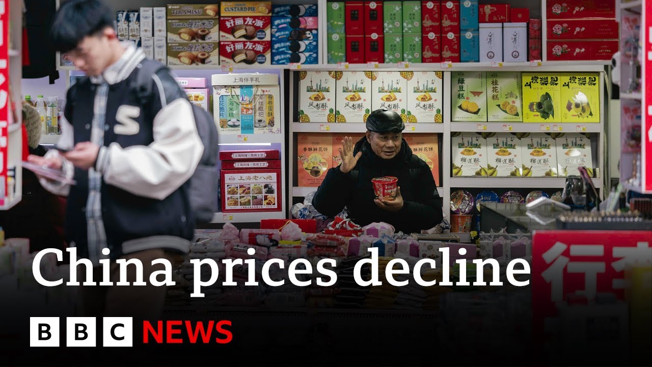 Read more about the article China exports grow as consumer prices fall again | BBC News – BBC News