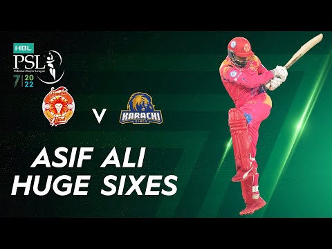 Asif Ali Huge Sixes | Islamabad United vs Karachi Kings | Match 21 | HBL PSL 7 | ML2L