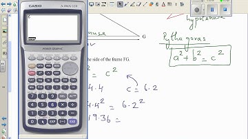 Finding the shorter side in a right angled triangle using Pythagoras Theorem