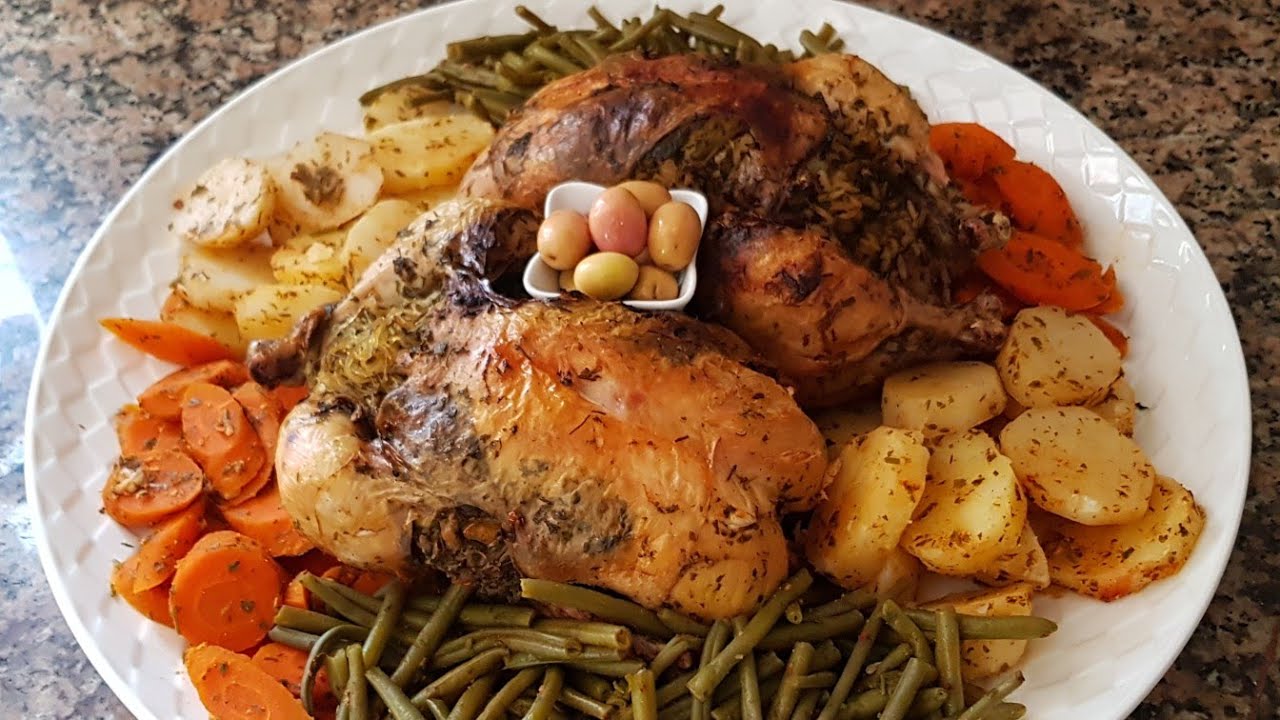 دجاج معمر بالمعدنوس و الروز و الفيرمسيل من الاطباق المغربية الرائعة لكل المناسبات بسيط و لكن هماوي