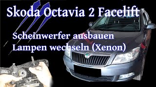 Skoda Octavia 2 Xenonlampen tauschen - Tutorial