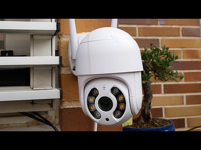 Cámara Ip Exterior Ptz Wifi Hd 1080P Alarma Robotizada 360° Smart Home