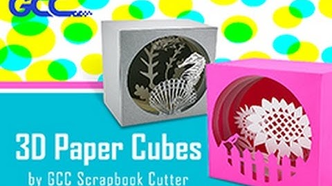 GCC---3D Paper Cubes by GCC Scrapbook Cutter