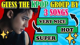 GUESS THE KPOP GROUP 💕✅ BY 3 SONG | KPOP EDITION🎵 | K-POP SPECIAL | THE K-POP LILY #kpop #kpopgame