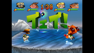 Crash Bash (NTSC-J) - Warp Room 2 - All Gold Relics