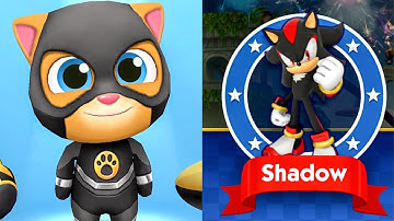 Sonic Dash Shadow vs Talking Tom Gold Run Super Ginger Running Challenge Gameplay