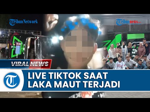 Detik-detik Diduga Siswa SMK Lingga Kencana Tengah Live TikTok saat Laka Maut Terjadi