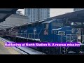 Railfaning at North Station ft. A rescue mission 