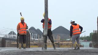 Record di calcestruzzo gettato senza soluzione di continuità.