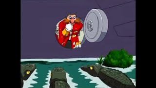 Sonic X Comparison: Dr. Eggman Electrocutes The Crocodiles* / E-65 Appears (Japanese* VS English)