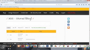 XSS - Stored (Blog)