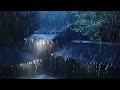 Sleep peacefully with the rhythm of rain and thunder echoing on the metal roof, asmr, relaxation