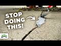 Repairing A Neglected Driveway Crack |  The Ultimate Solution!