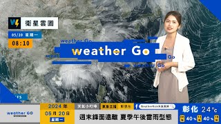 2024/05/20 本週五前梅雨鋒面徘徊影響 各地天氣不穩定 局部雷陣雨