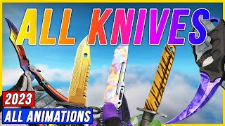 CS GO ALL Knives with Animations 2023 | Rare Knife Animations | 4K 60 FPS