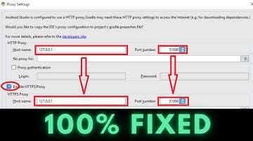 Fix HTTP Proxy Error in Android Studio | Change HTTP Proxy Settings