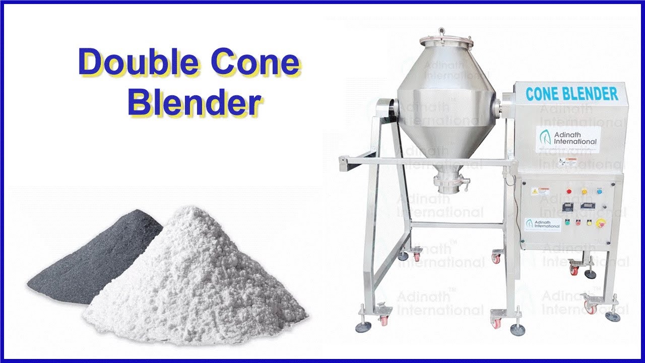 Double Cone Blender, Stainless Steel Powder Mixer - YouTube