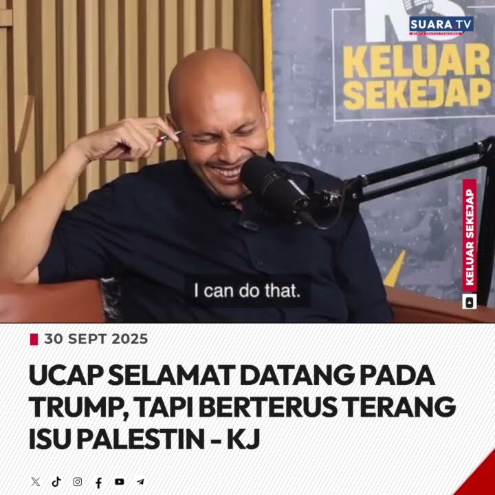 Ucap selamat datang pada Trump, tapi berterus terang isu Palestin - KJ