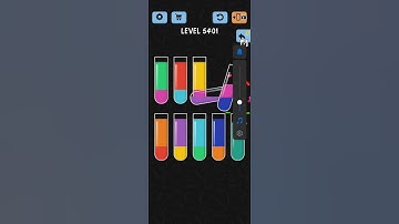 Water Color Sort Level 5401 Gameplay Solution WalkThrough