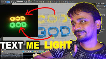 Text PR Light lagaao|3dsmax |Vray| kaboomtechx