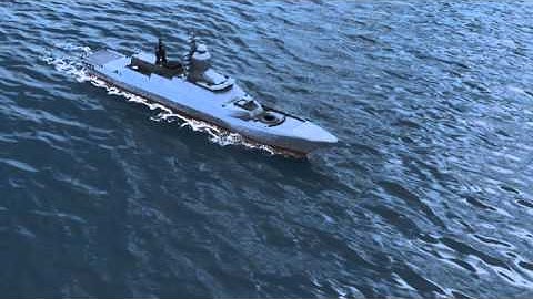 Ship wake test FumeFX + Pflow