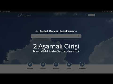 e-Devlet Kapısı'nda İki Aşamalı Giriş Nasıl Aktif Hale Getirilir?