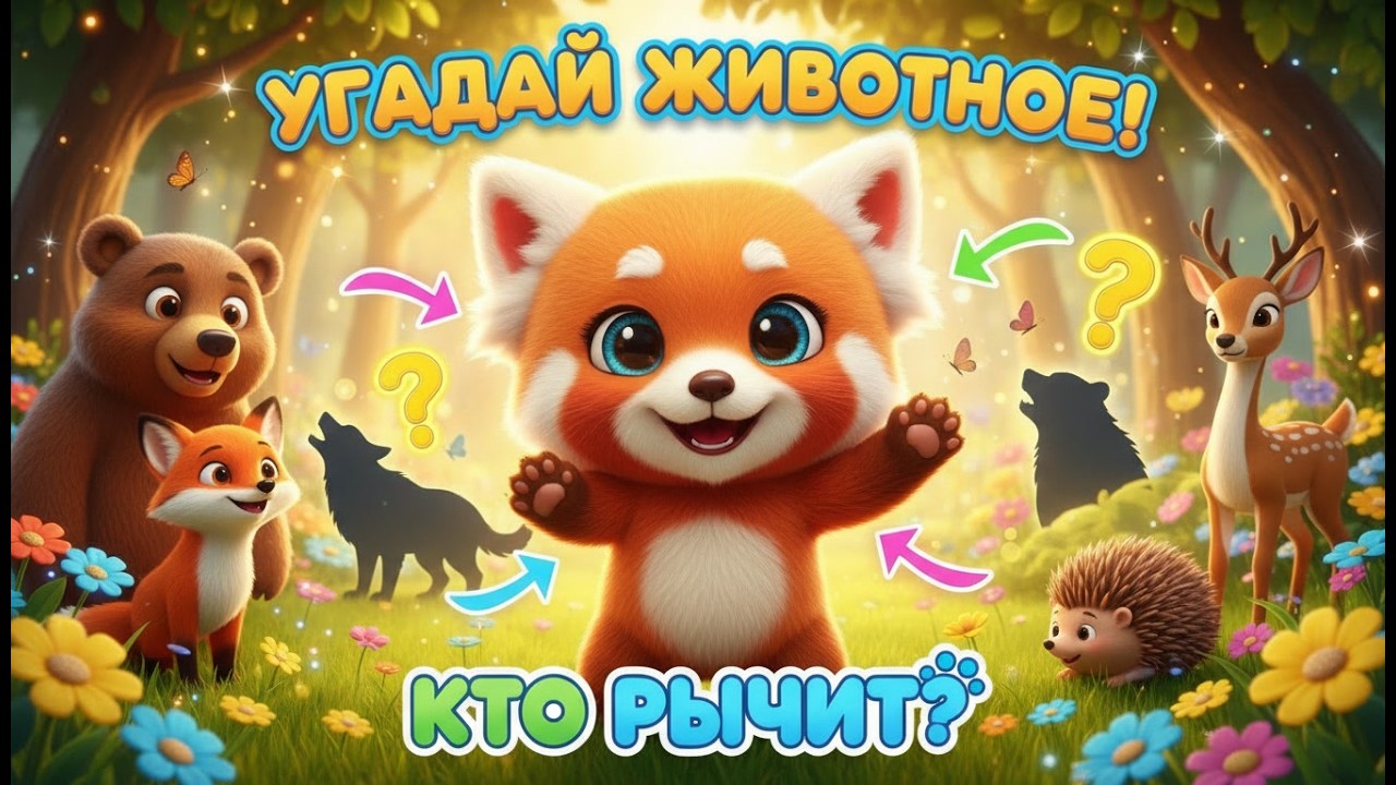 🐻 Кто рычит? 🐾 Угадай животное вместе с Жужу!