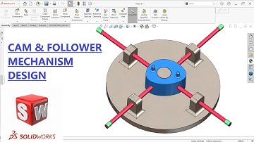 Solidworks Tutorial | cam and follower mechanism animation in SolidWorks