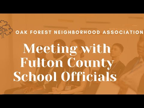 Oak Forest Neighborhood Association- Conley Hills Elementary School Replacement September 23, 2022