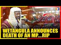A Quiet Figure A Big Loss Parliament Confirms Tragic News 