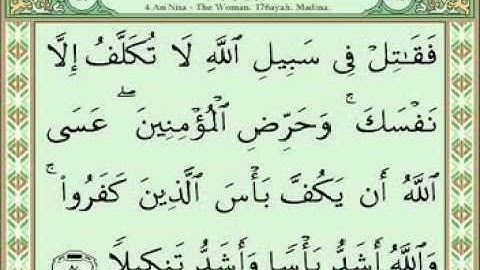 سورة النساء 71-91