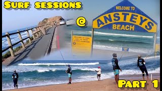 Surf Sessions @ Ansteys Beach🏖Part 1 🐟🎣😎