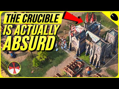 AoE4 - Absurd Difficulty on The Crucible Is Genuinely... Absurd