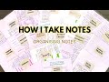 How to Organise Notes