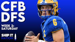 CFB DFS – WEEK 2 | Saturday Slate | DraftKings DFS Picks, Plays and Process